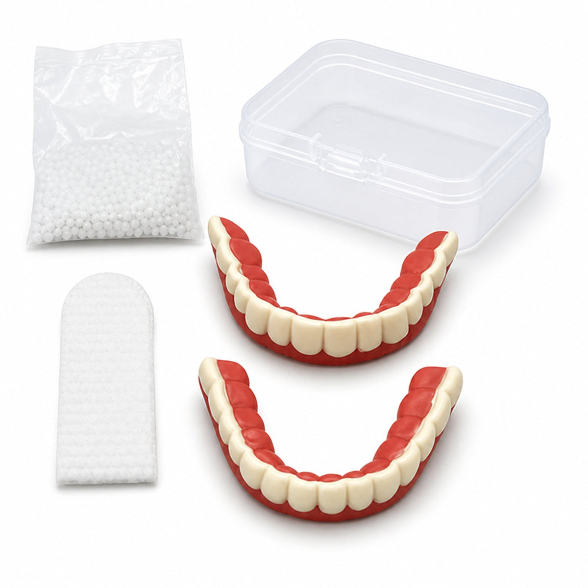 Comfort-Fit Realistic Removable Dentures with Natural White Appearance