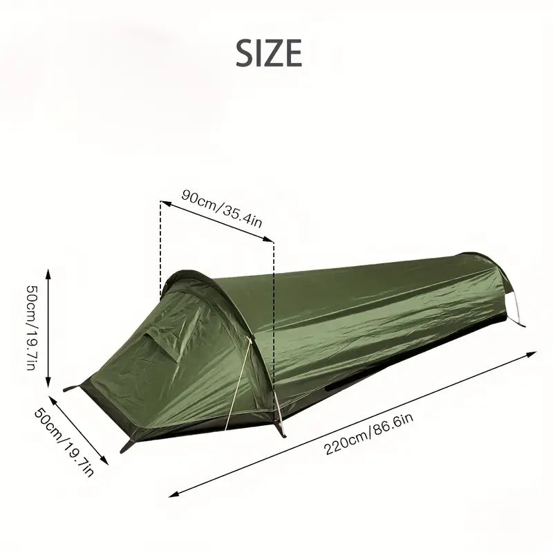 Compact Waterproof Tent - Ultralight 1-Person Adventure Tent