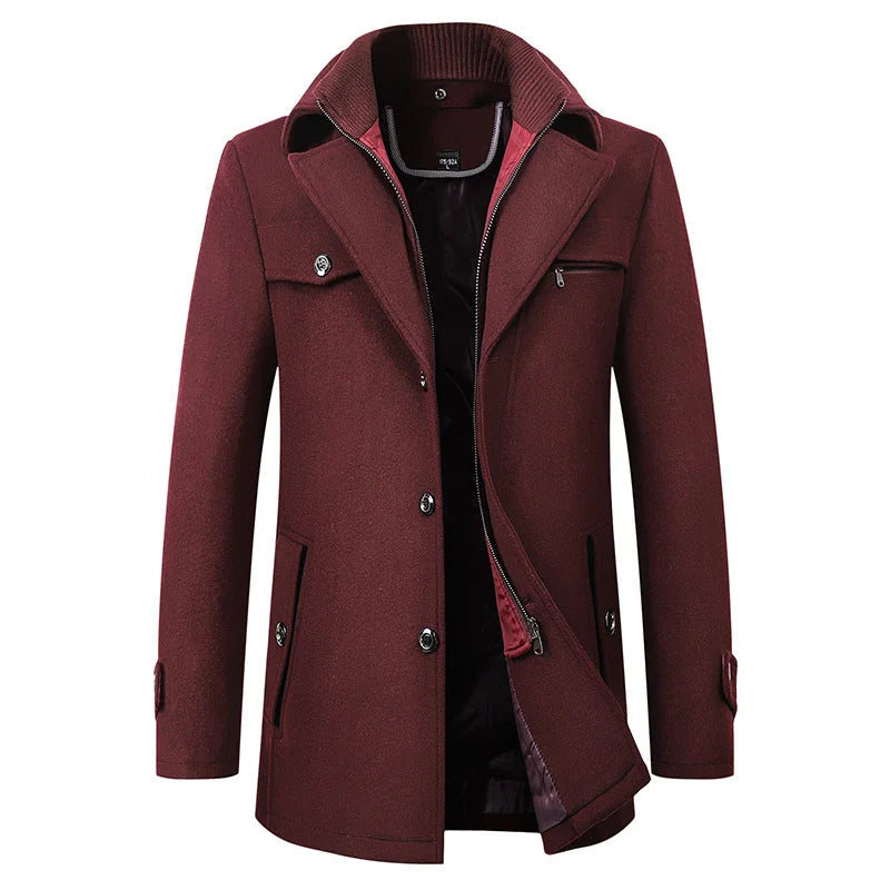 Image of Connor | Men's Mid-Length Pea Coat