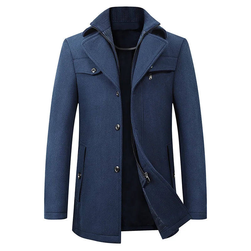 Image of Connor | Men's Mid-Length Pea Coat