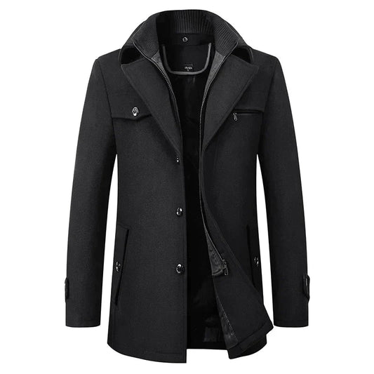 Image of Connor | Men's Mid-Length Pea Coat