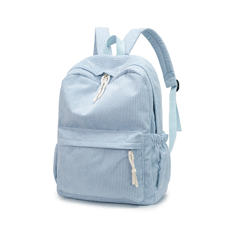 Corduroy Fabric Backpack