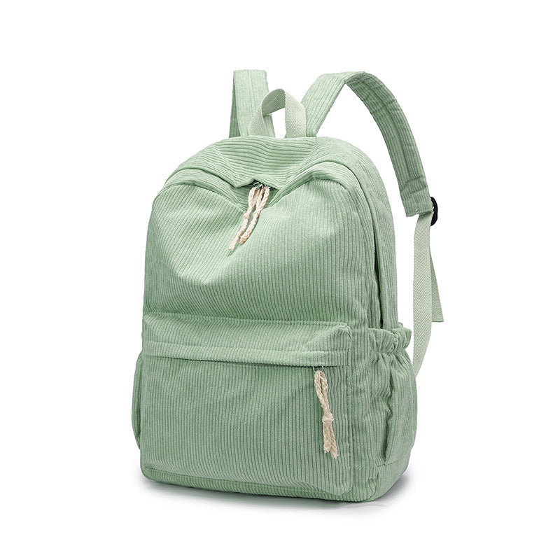 Corduroy Fabric Backpack