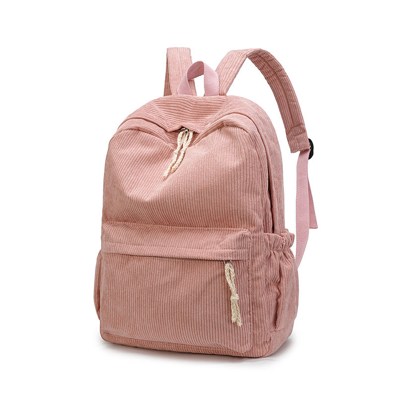 Corduroy Fabric Backpack