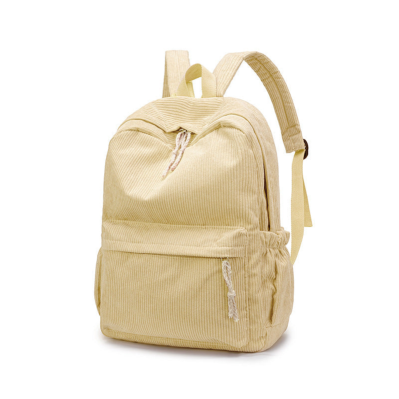 Corduroy Fabric Backpack