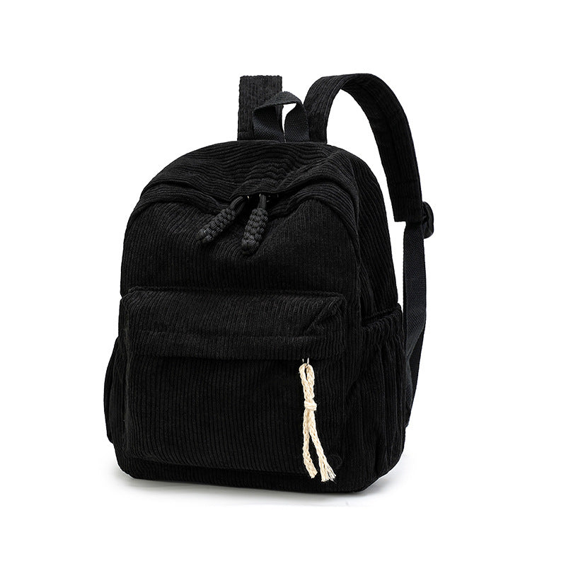 Corduroy Fabric Backpack