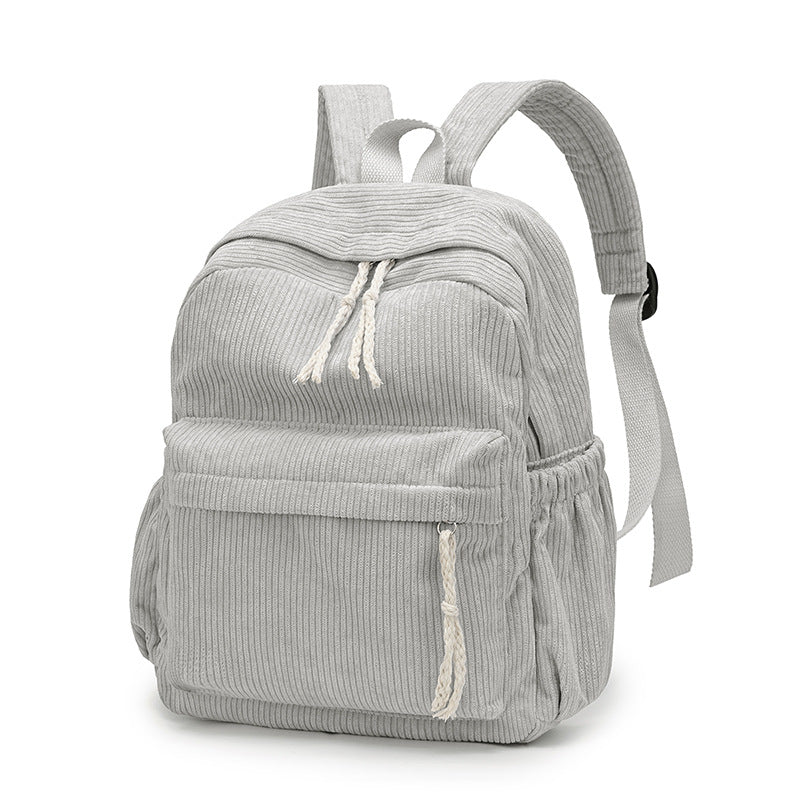 Corduroy Fabric Backpack