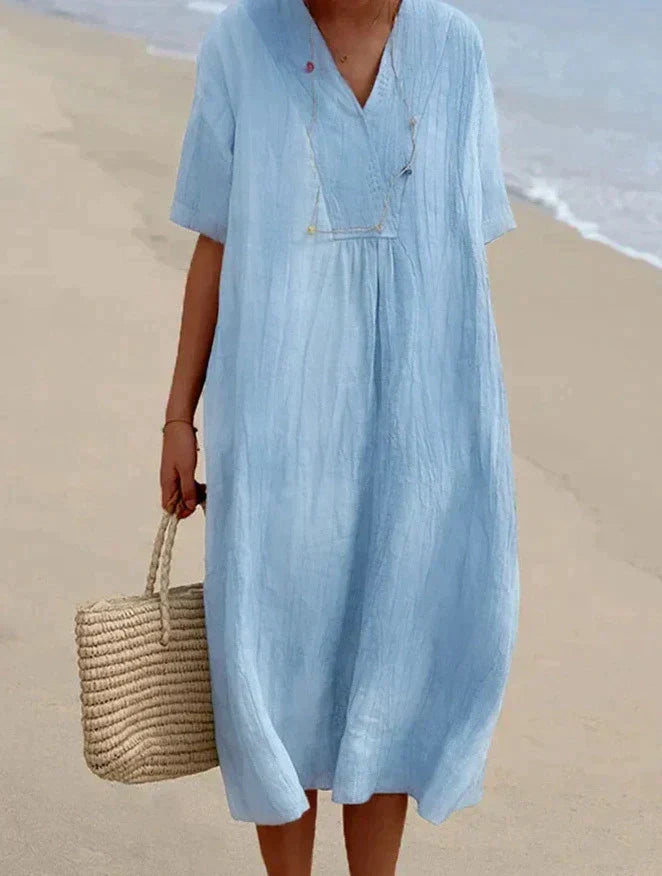 Cotton Linen Summer Dress