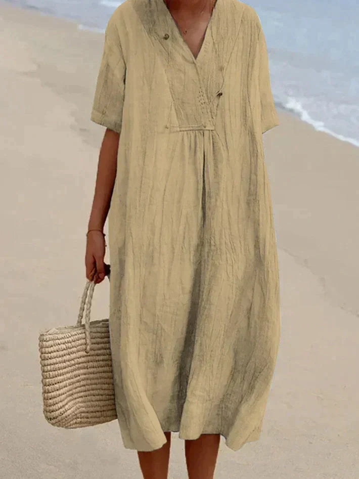 Cotton Linen Summer Dress