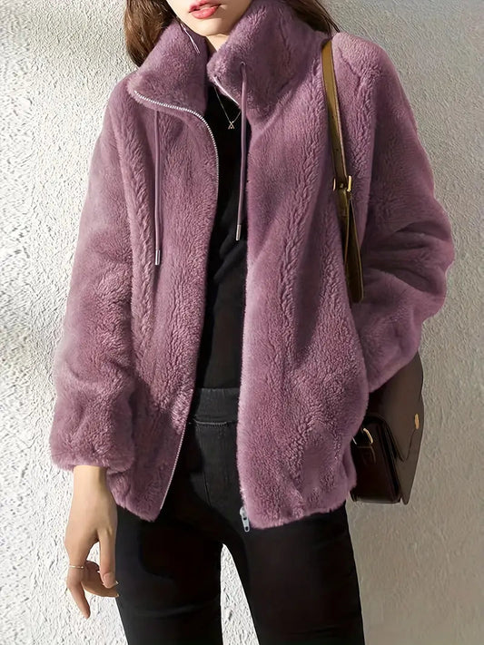 Image of Cynthia | Women's Zip-Up Relaxed Fit Coat