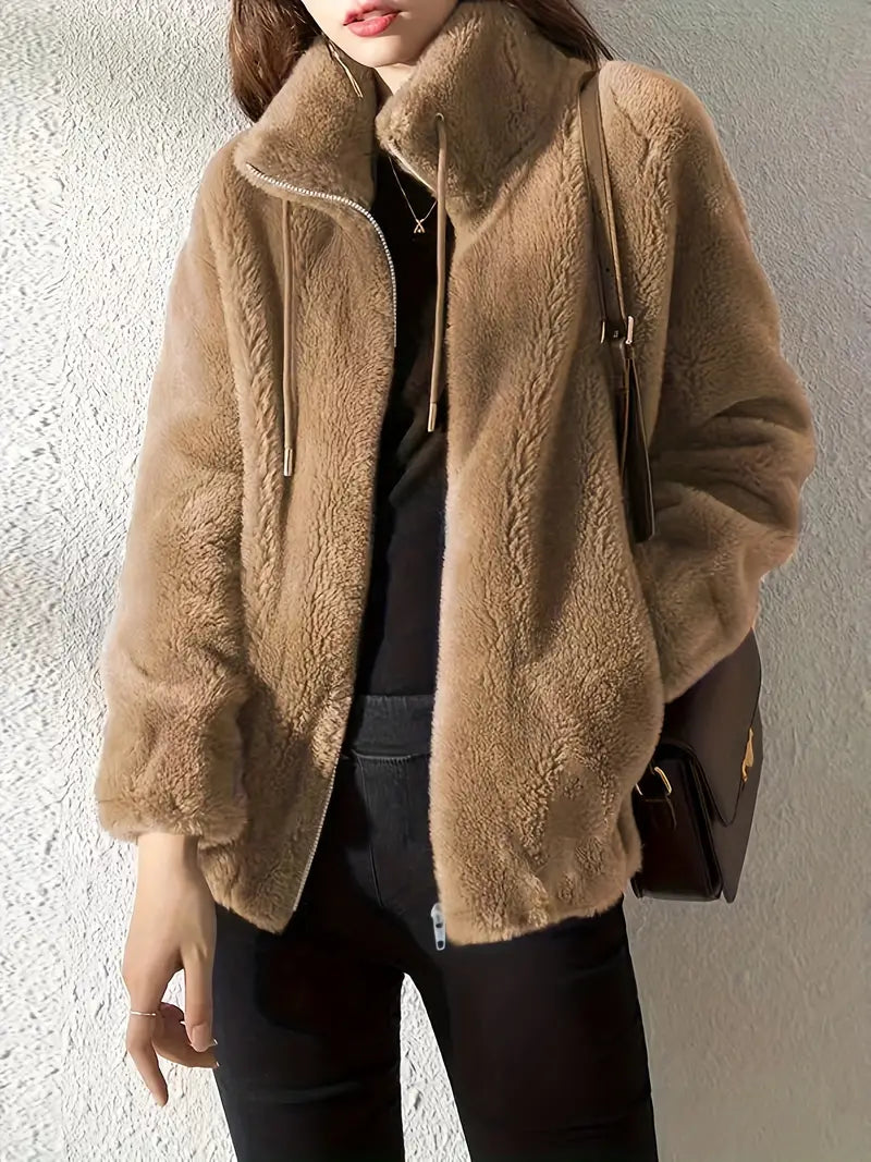 Image of Cynthia | Women's Zip-Up Relaxed Fit Coat