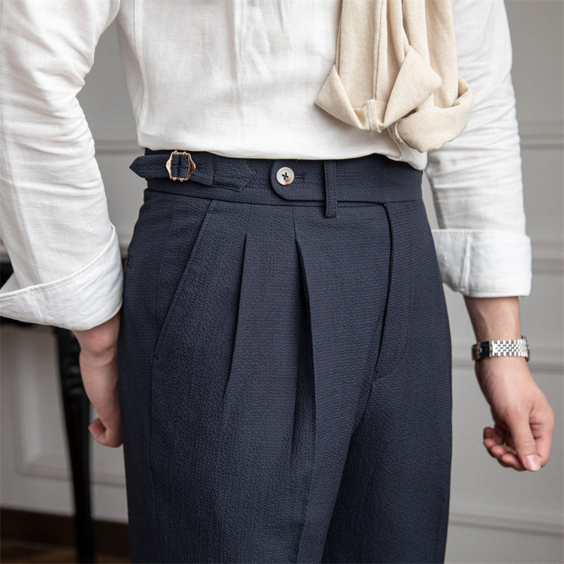 Image of Dakota | Men's Pleated Cropped Pants
