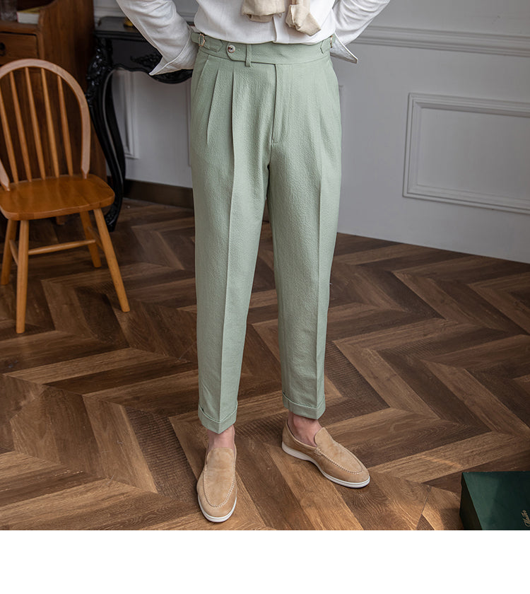 Image of Dakota | Men's Pleated Cropped Pants