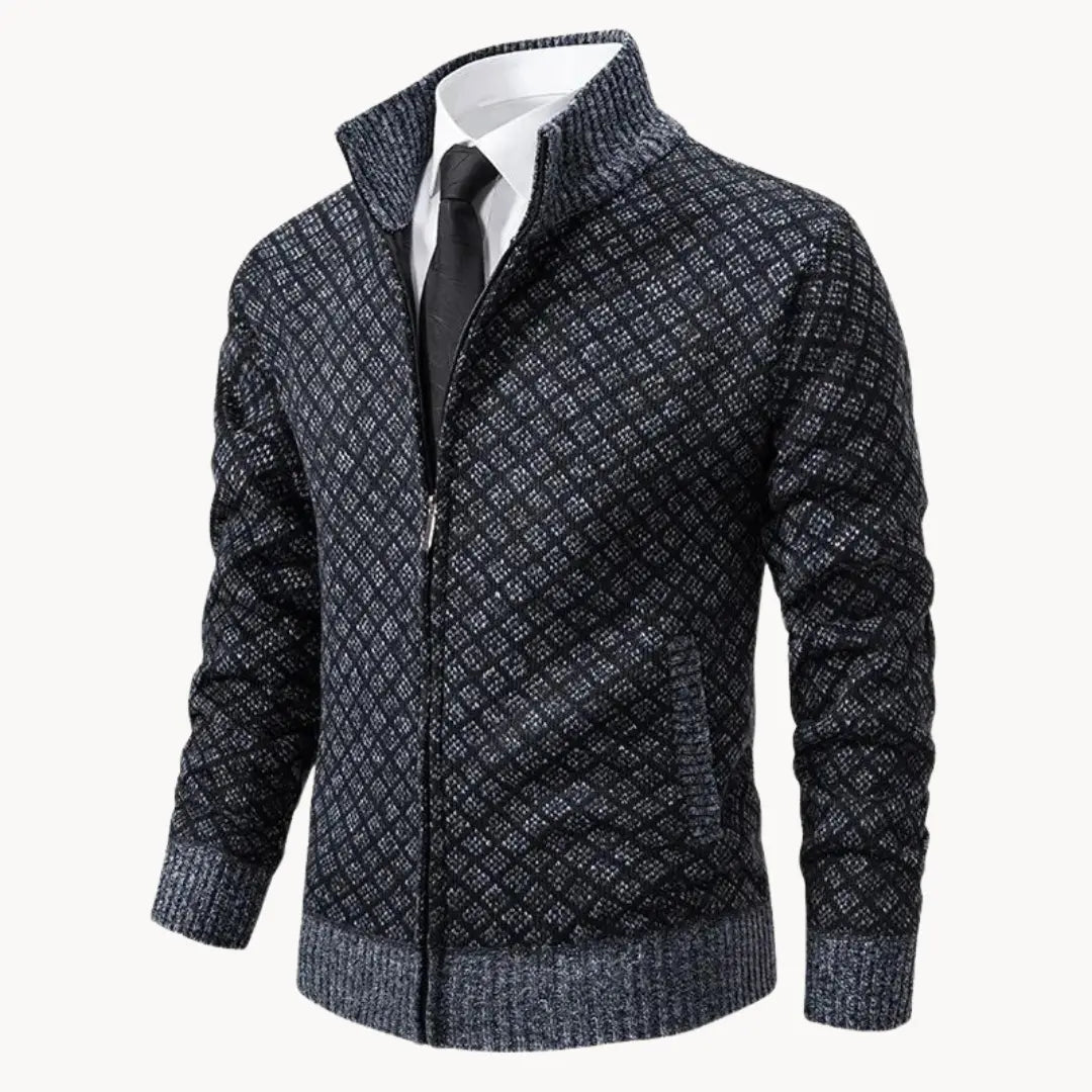 Image of Dale | Men's Full-Zip Stand Collar Sweater Jacket