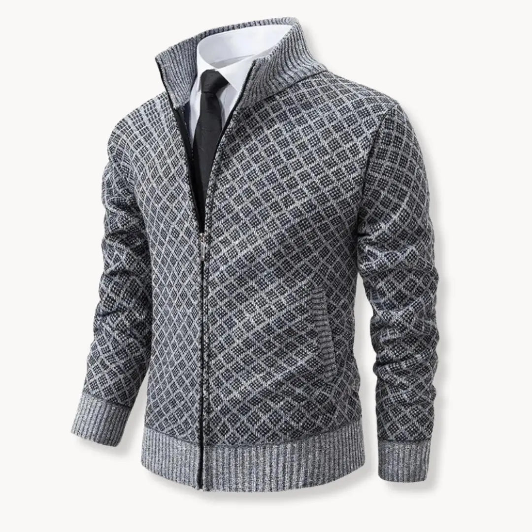 Image of Dale | Men's Full-Zip Stand Collar Sweater Jacket
