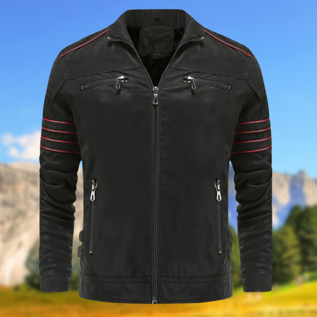 Image of Damian | Men's Biker Zip-Up Jacket