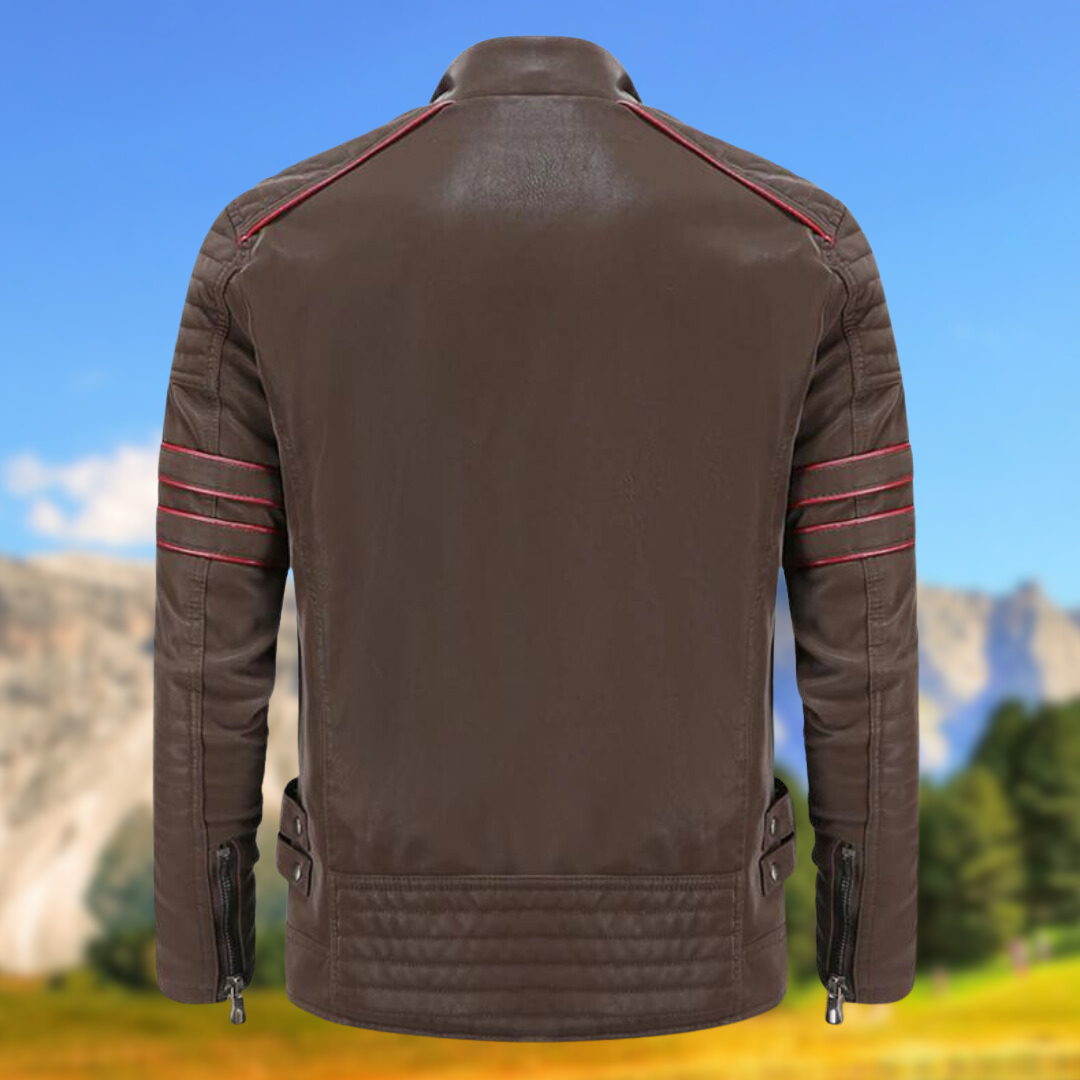 Image of Damian | Men's Biker Zip-Up Jacket