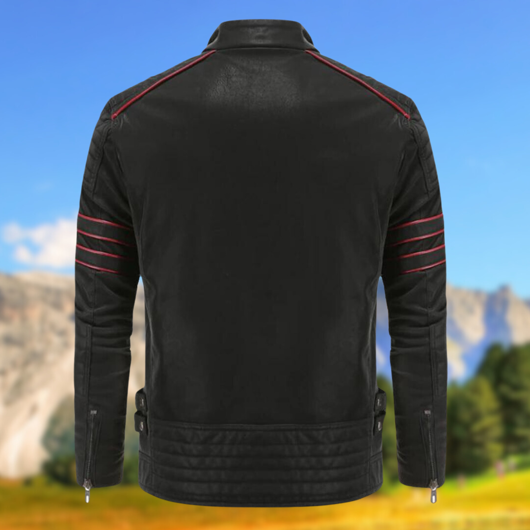 Image of Damian | Men's Biker Zip-Up Jacket