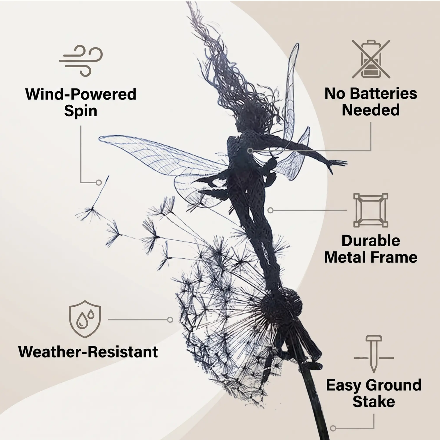 Dancing Fairy Garden Spinner