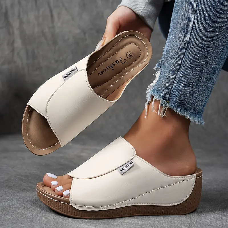 Image of Daniela | Women's Wedge Slide Sandals