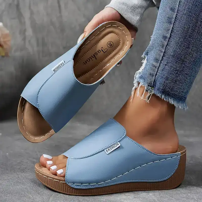 Image of Daniela | Women's Wedge Slide Sandals