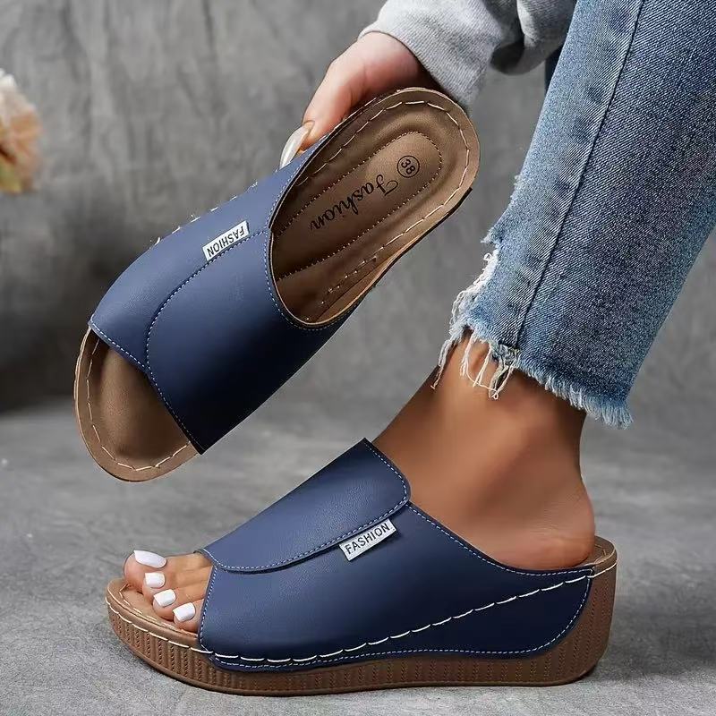 Image of Daniela | Women's Wedge Slide Sandals