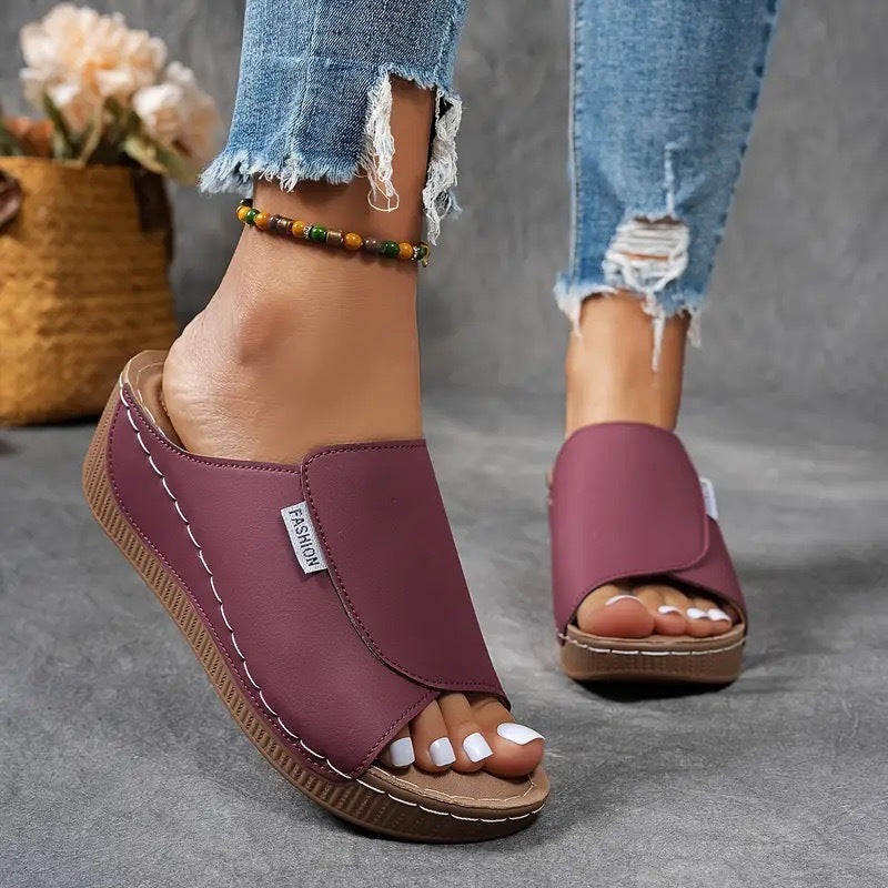 Image of Daniela | Women's Wedge Slide Sandals