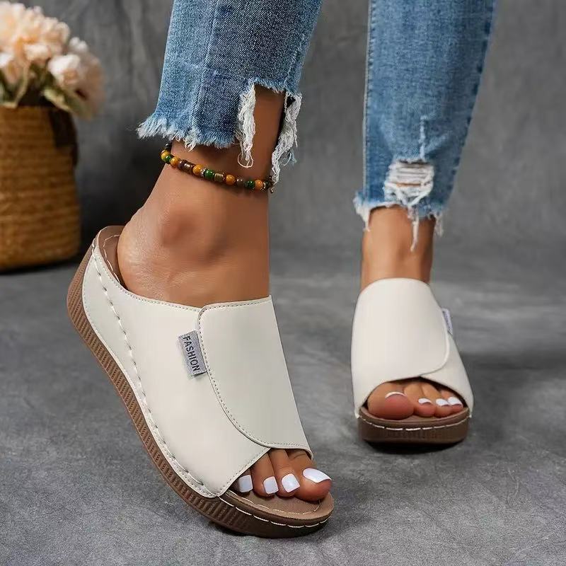 Image of Daniela | Women's Wedge Slide Sandals