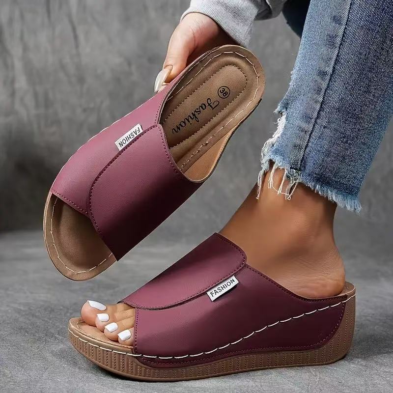 Image of Daniela | Women's Wedge Slide Sandals