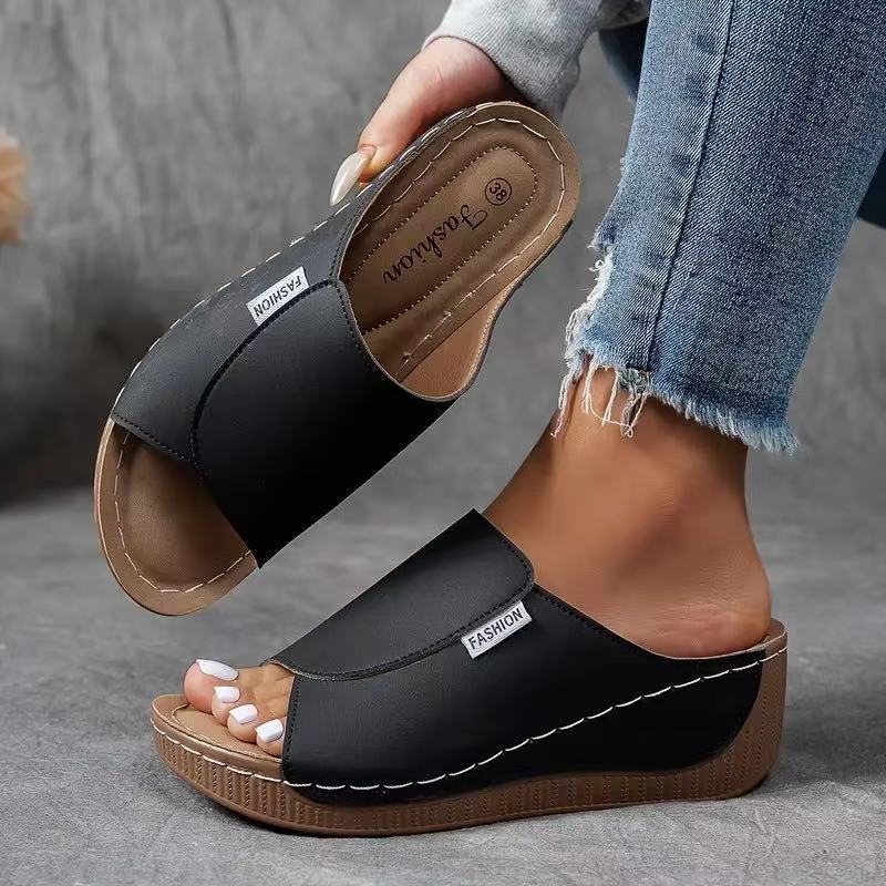 Image of Daniela | Women's Wedge Slide Sandals