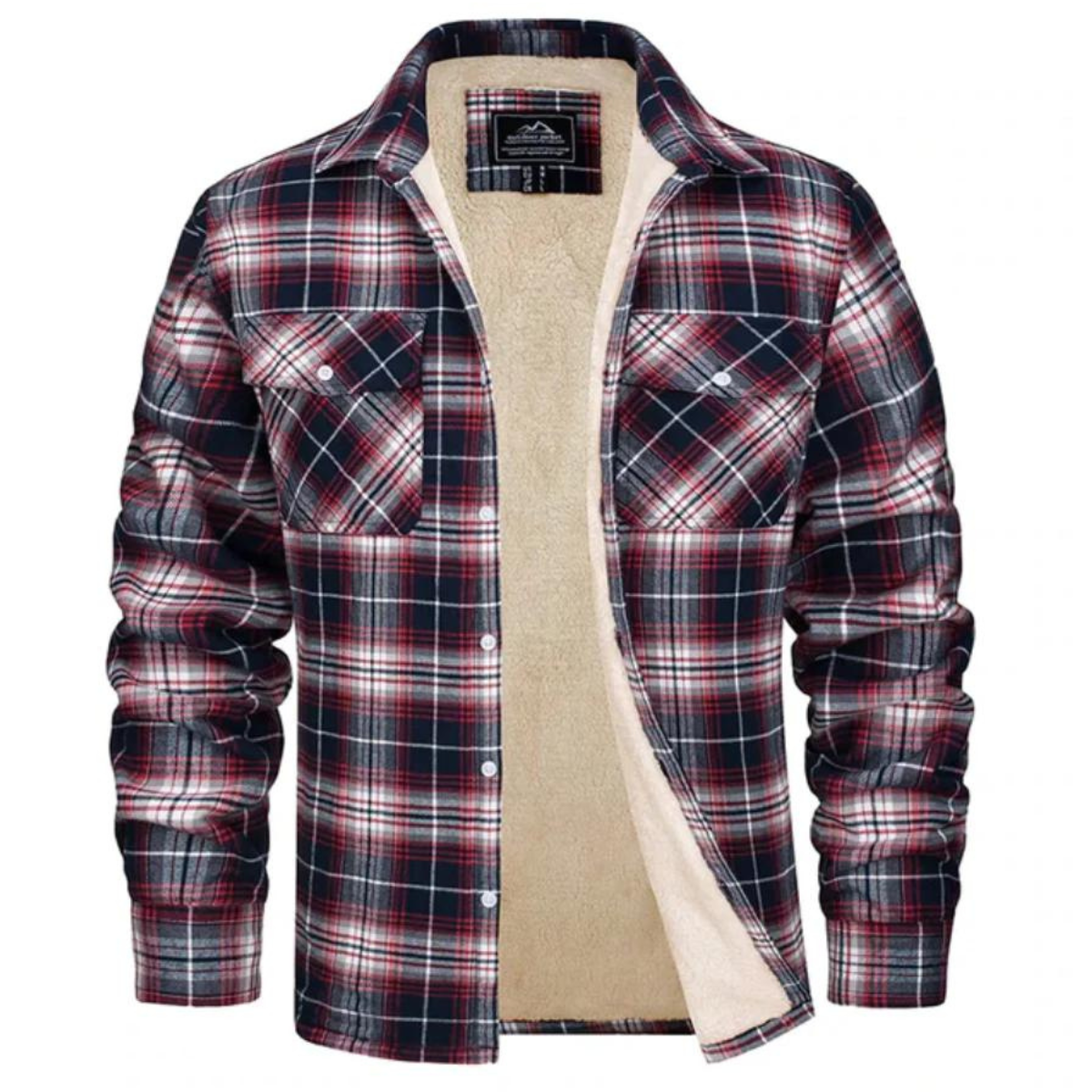 Image of Dawson | Men's Sherpa Lined Plaid Jacket