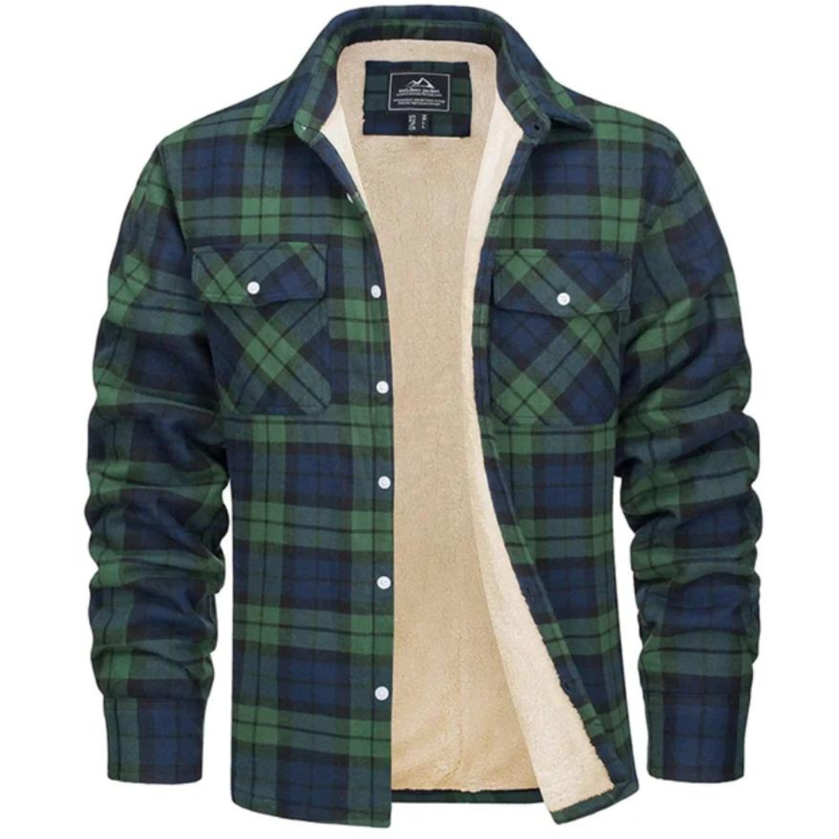 Image of Dawson | Men's Sherpa Lined Plaid Jacket