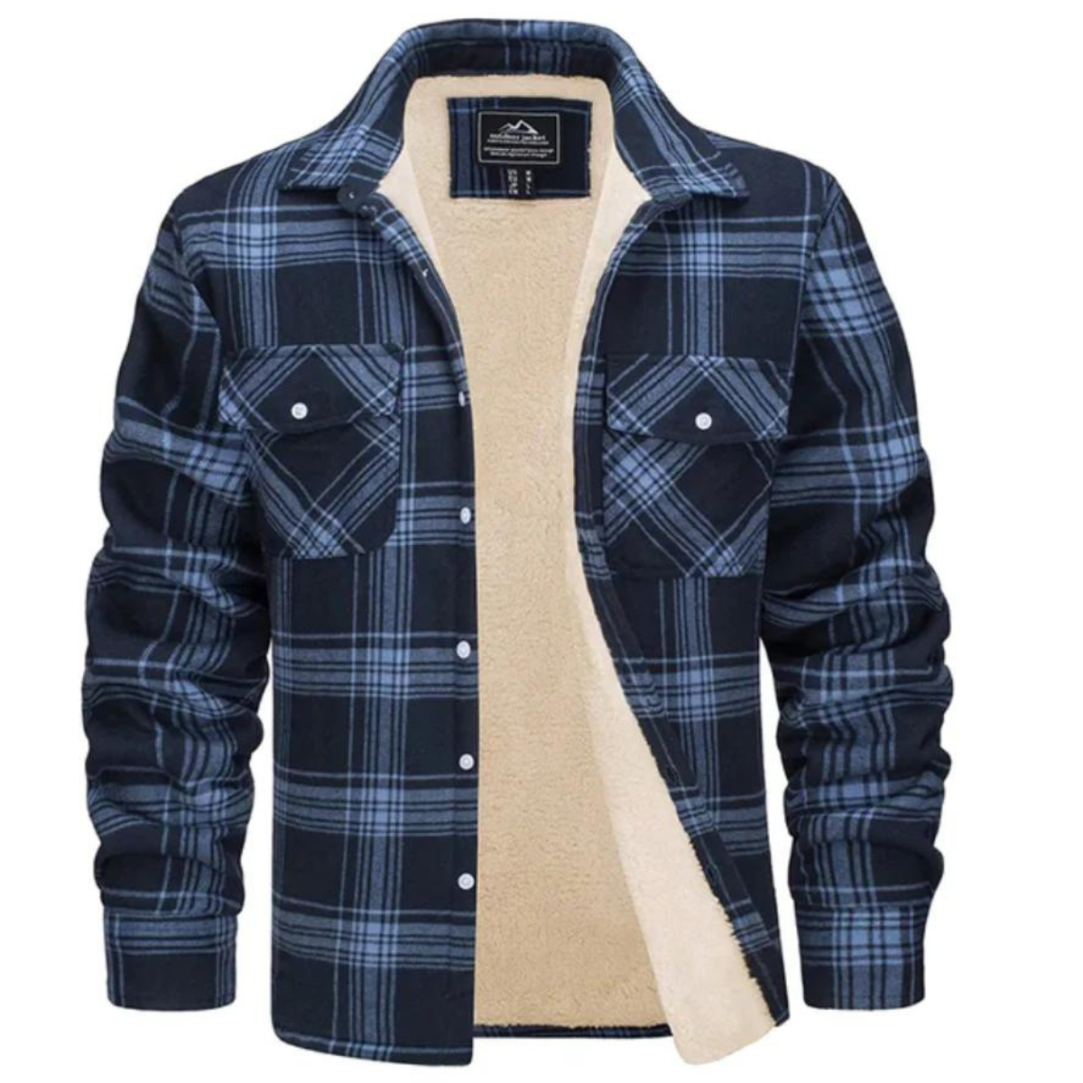 Image of Dawson | Men's Sherpa Lined Plaid Jacket