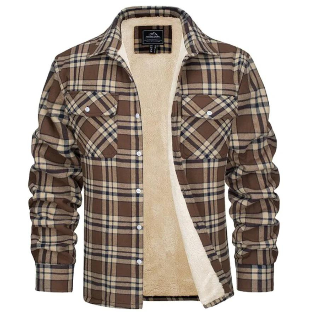 Image of Dawson | Men's Sherpa Lined Plaid Jacket