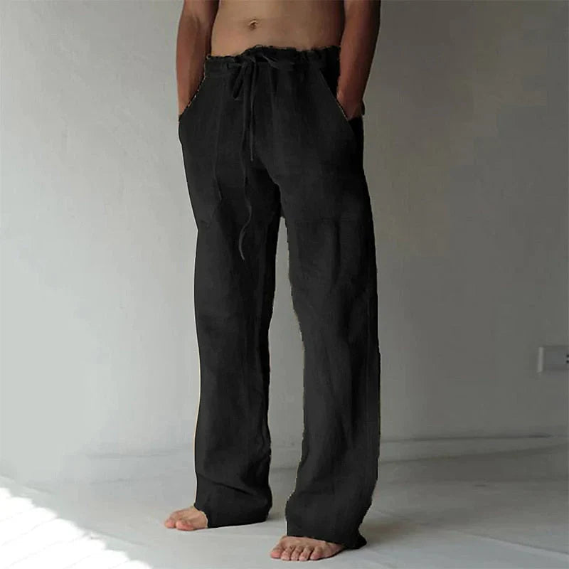 Image of Dean | Men's Drawstring Wide Leg Pants