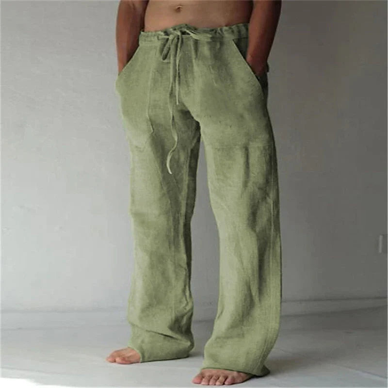 Image of Dean | Men's Drawstring Wide Leg Pants