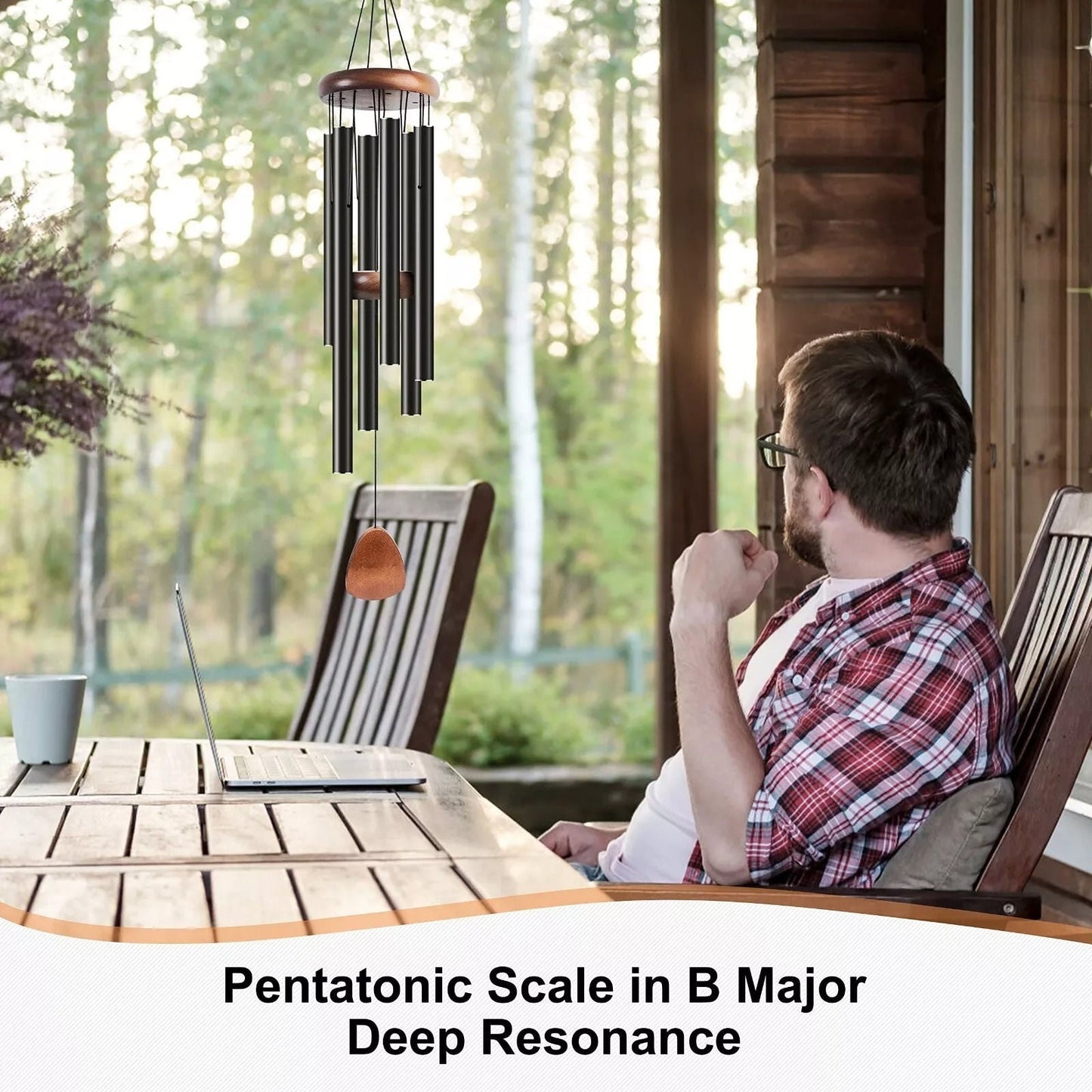 Deep Tone Aluminium Wind Chimes for Relaxation