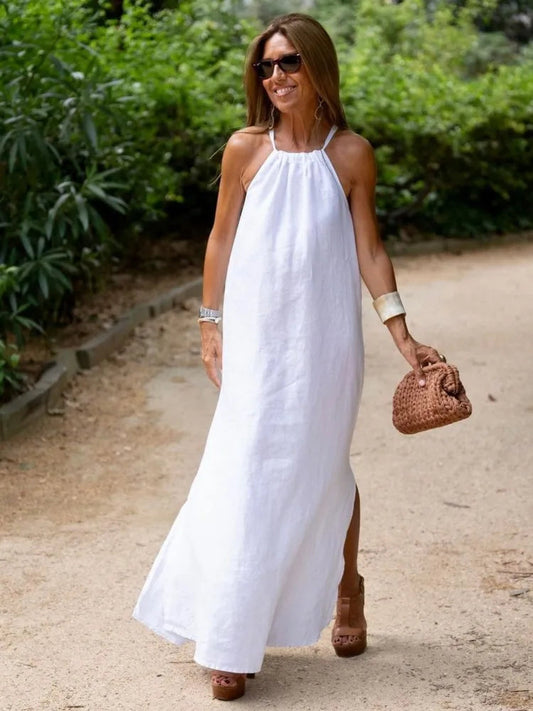 Image of Delilah | Women's Sleeveless A-Line Maxi Dress