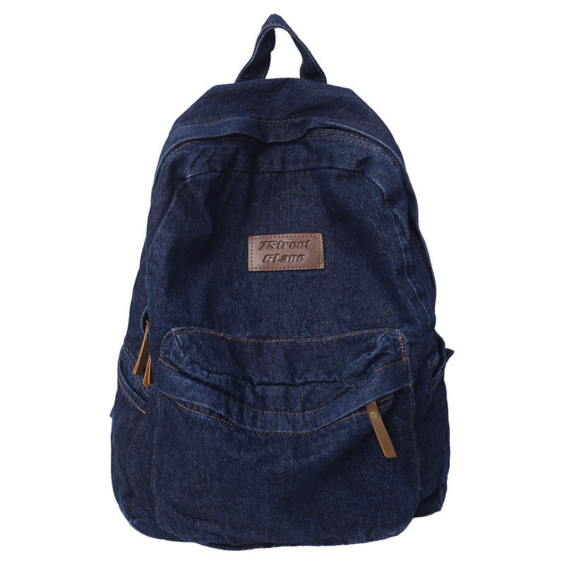 Denim Travel & School Backpack