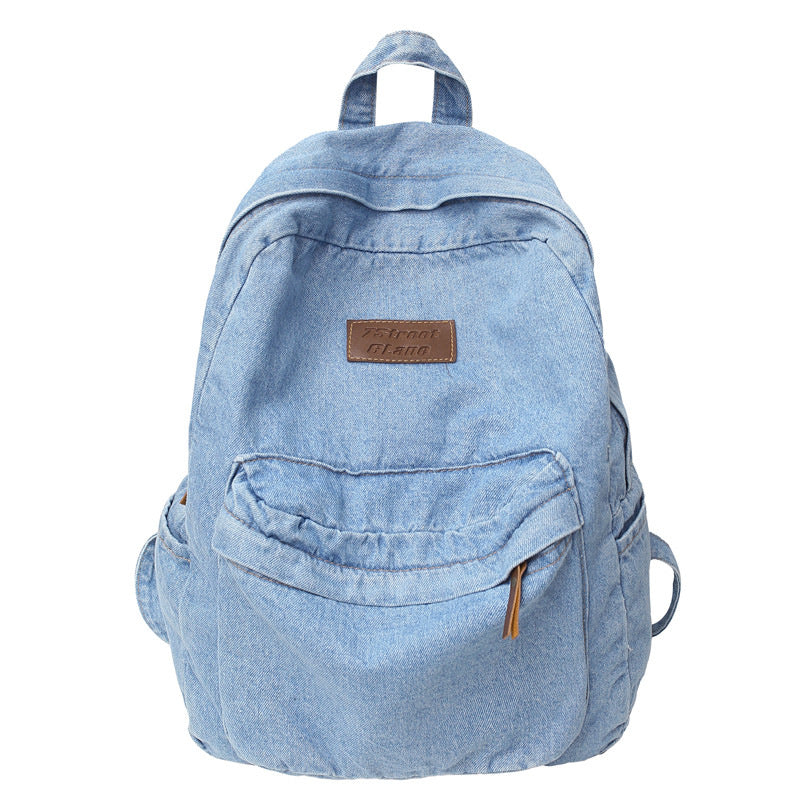 Denim Travel & School Backpack