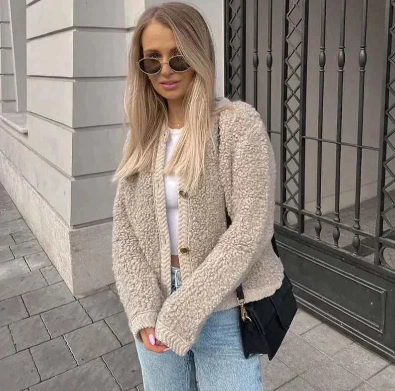 Image of Diane | Women's Button-Front Relaxed Fit Cardigan