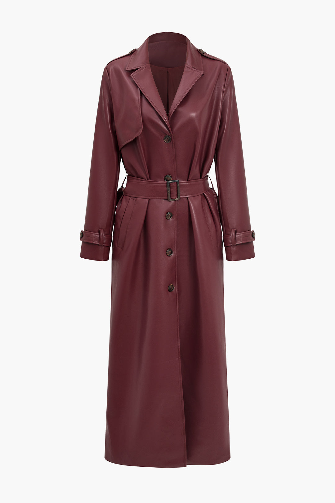 Image of Diane | Women's Long Belted Trench Coat