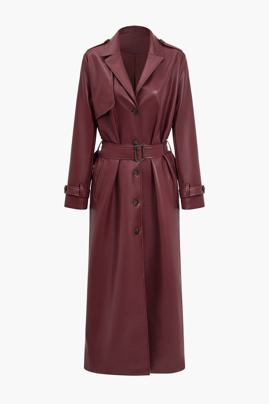 Image of Diane | Women's Long Belted Trench Coat