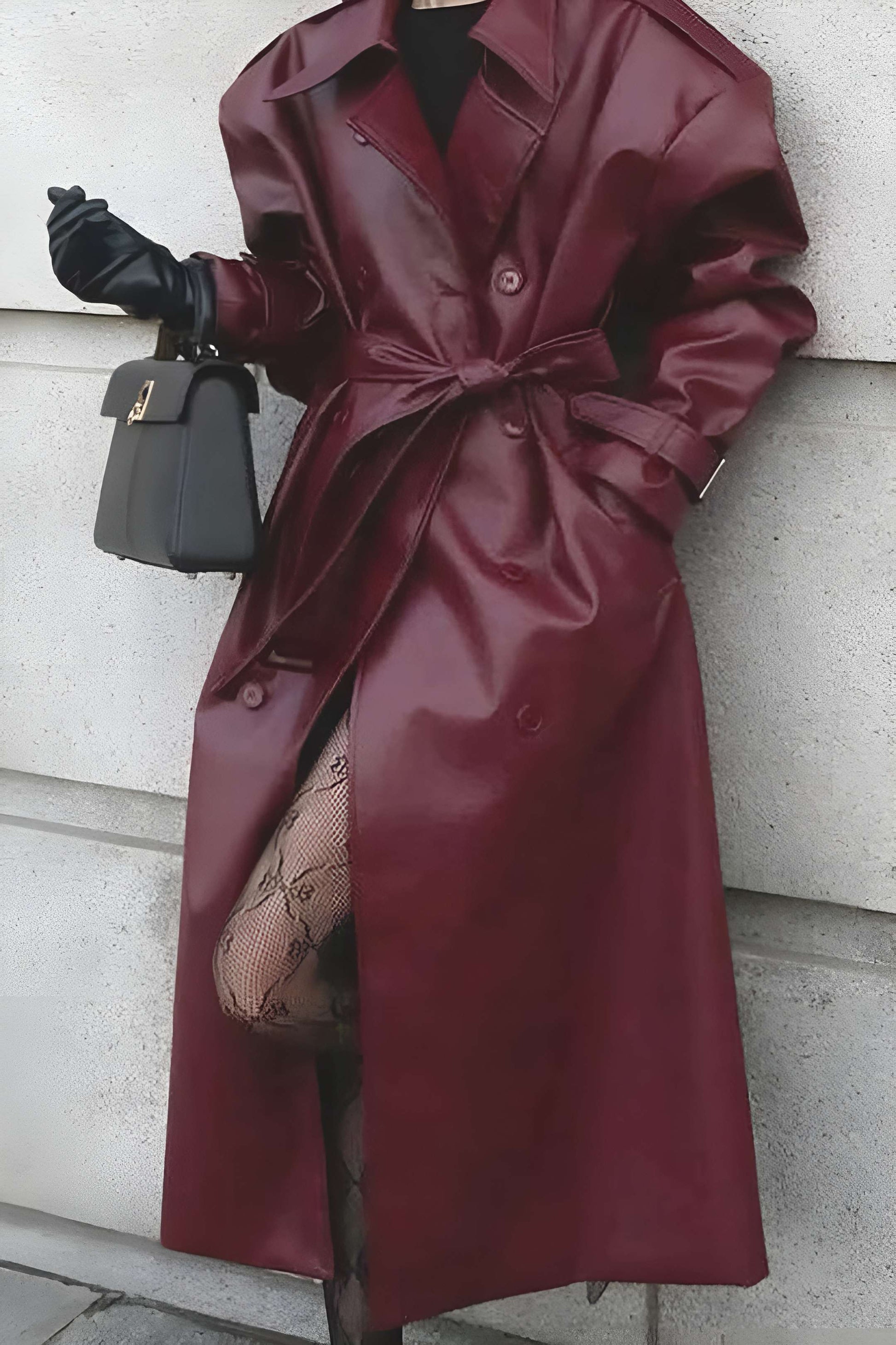 Image of Diane | Women's Long Belted Trench Coat