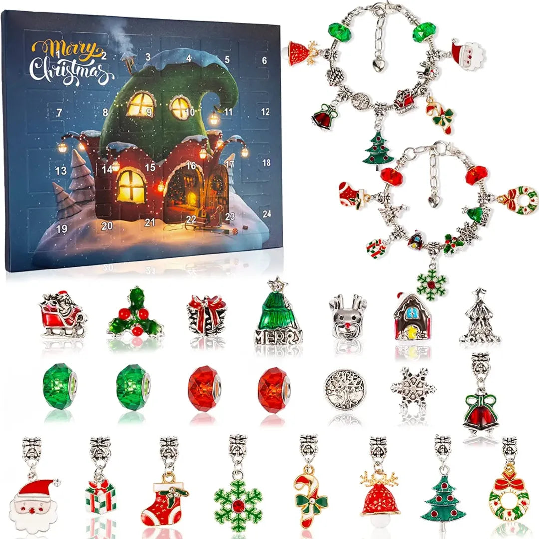 DIY Christmas Advent Calendar Bracelet Set