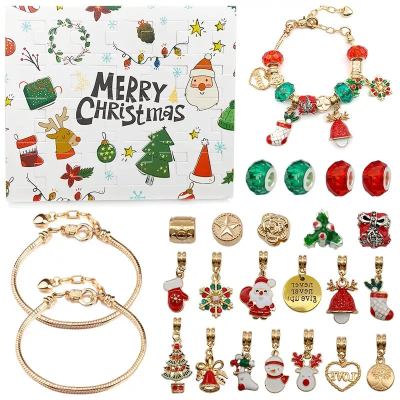 DIY Christmas Advent Calendar Bracelet Set