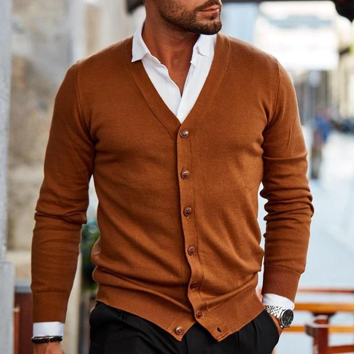 Image of Dominic | Men's Button-Down Cardigan