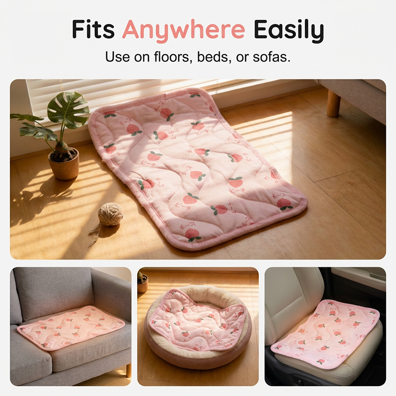 Double-Sided Pet Cooling Mat for Dogs & Cats