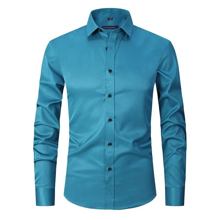 Image of Douglas | Men's Slim Fit Button-Down Dress Shirt