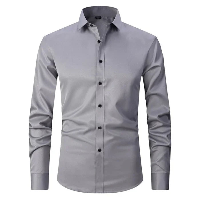 Image of Douglas | Men's Slim Fit Button-Down Dress Shirt